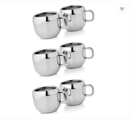 India Desire : Buy Mosaic 1TNC-TCP-QUT-S6 (Silver, Pack of 6) at Rs. 479 from Flipkart [MRP Rs 1299]